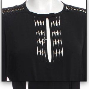 DIANE VON FURSTENBERG Embellished Silk Dress